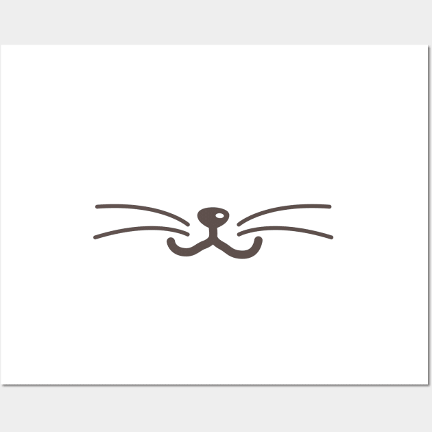 White Cat Face Mask Wall Art by Adopt Me Meow